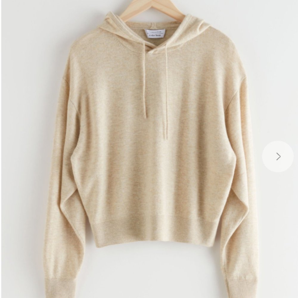 & Other Stories Oversized Wool Knit Hoodie and Drawstring Pants SET